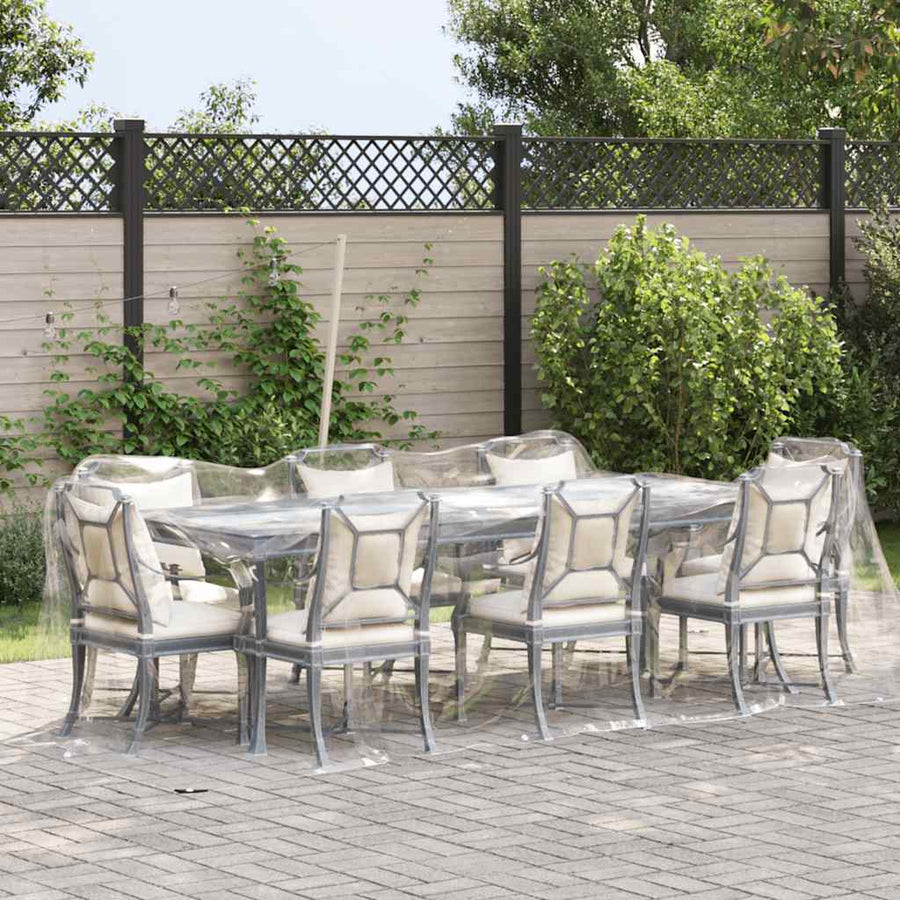 Doorzichtig zeildoek met zeilringen 2x4 m PVC