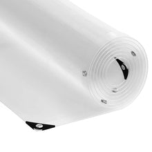 Doorzichtig zeildoek met zeilringen 3x10 m PVC