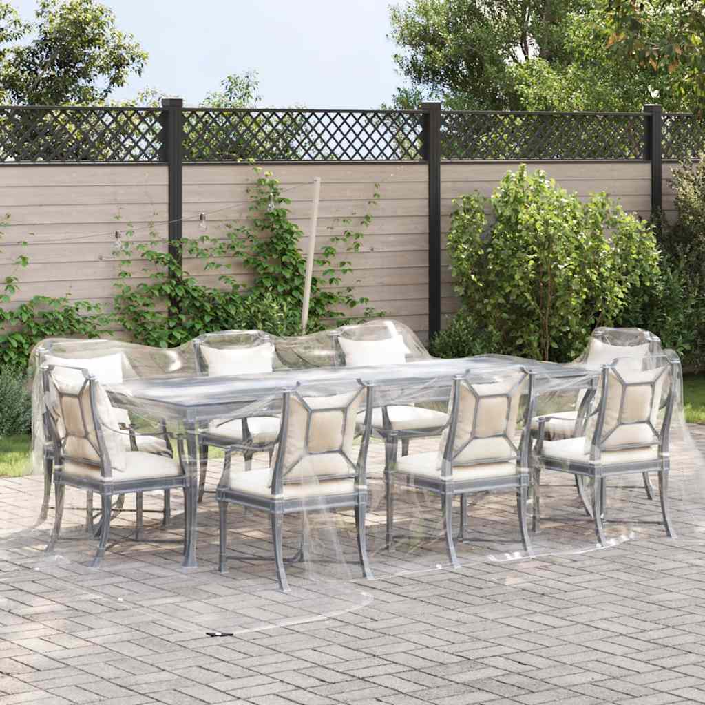 Doorzichtig zeildoek met zeilringen 4x5 m PVC