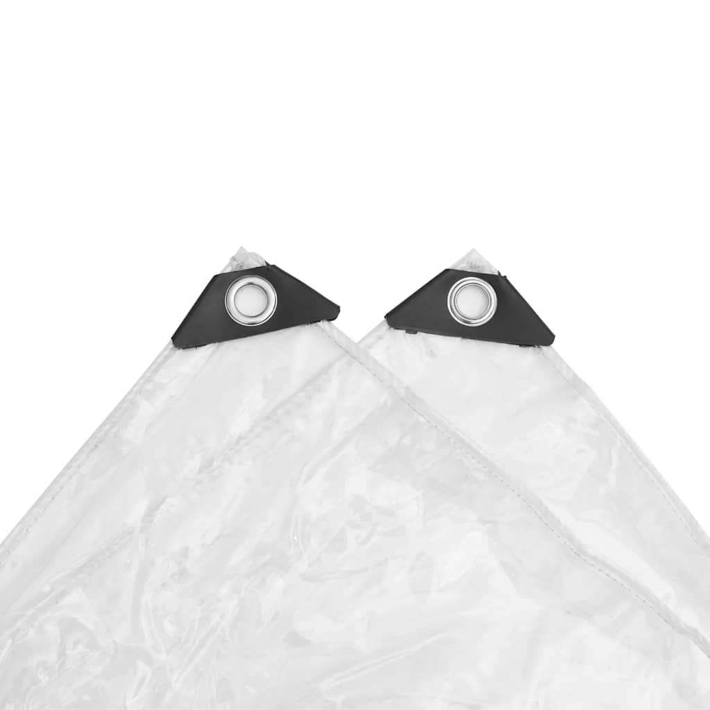 Doorzichtig zeildoek met zeilringen 4x5 m PVC