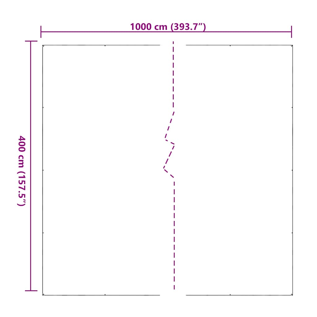 Doorzichtig Zeildoek Met Zeilringen 4X10 M Pvc