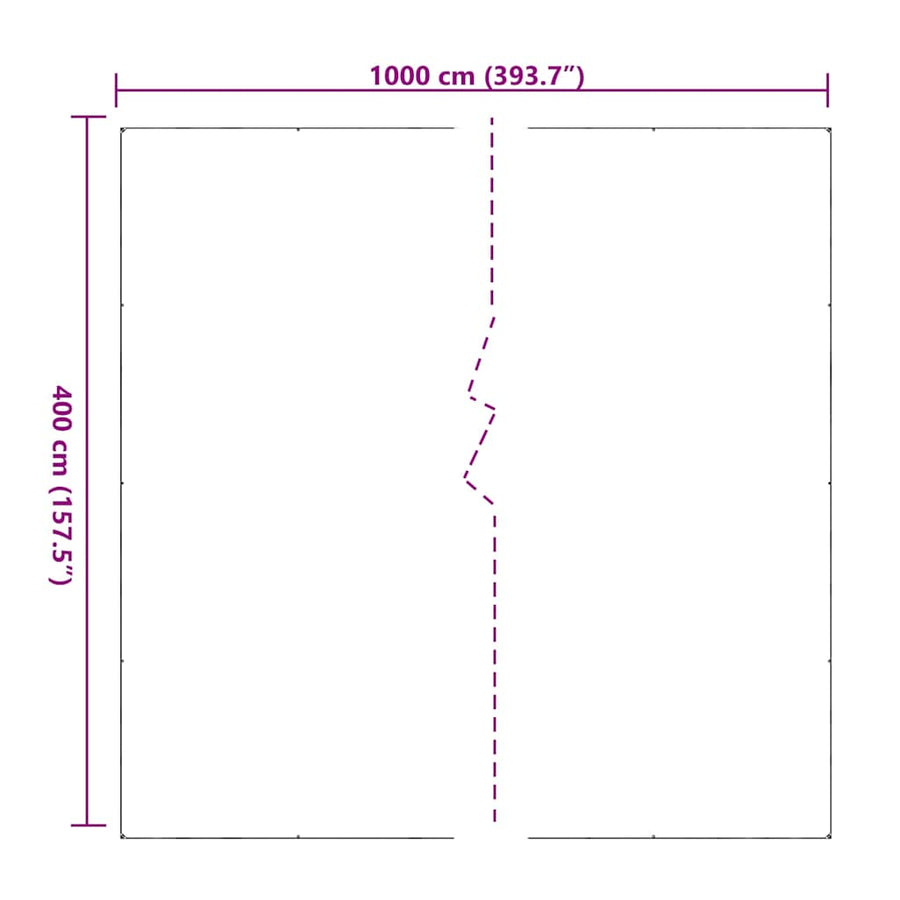 Doorzichtig Zeildoek Met Zeilringen 4X10 M Pvc