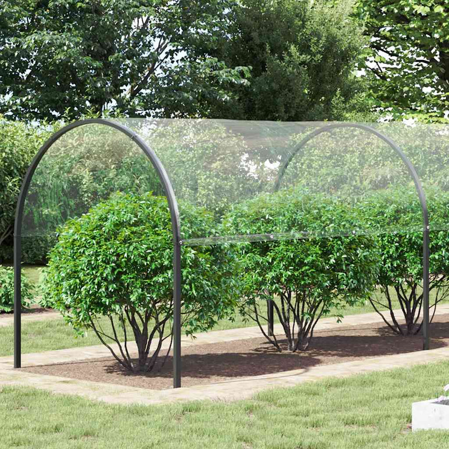 Doorzichtig zeildoek met zeilringen 4x12 m PVC