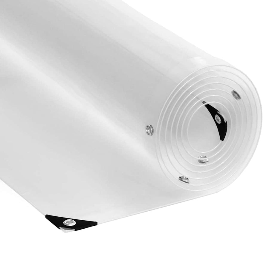 Doorzichtig zeildoek met zeilringen 5x8 m PVC