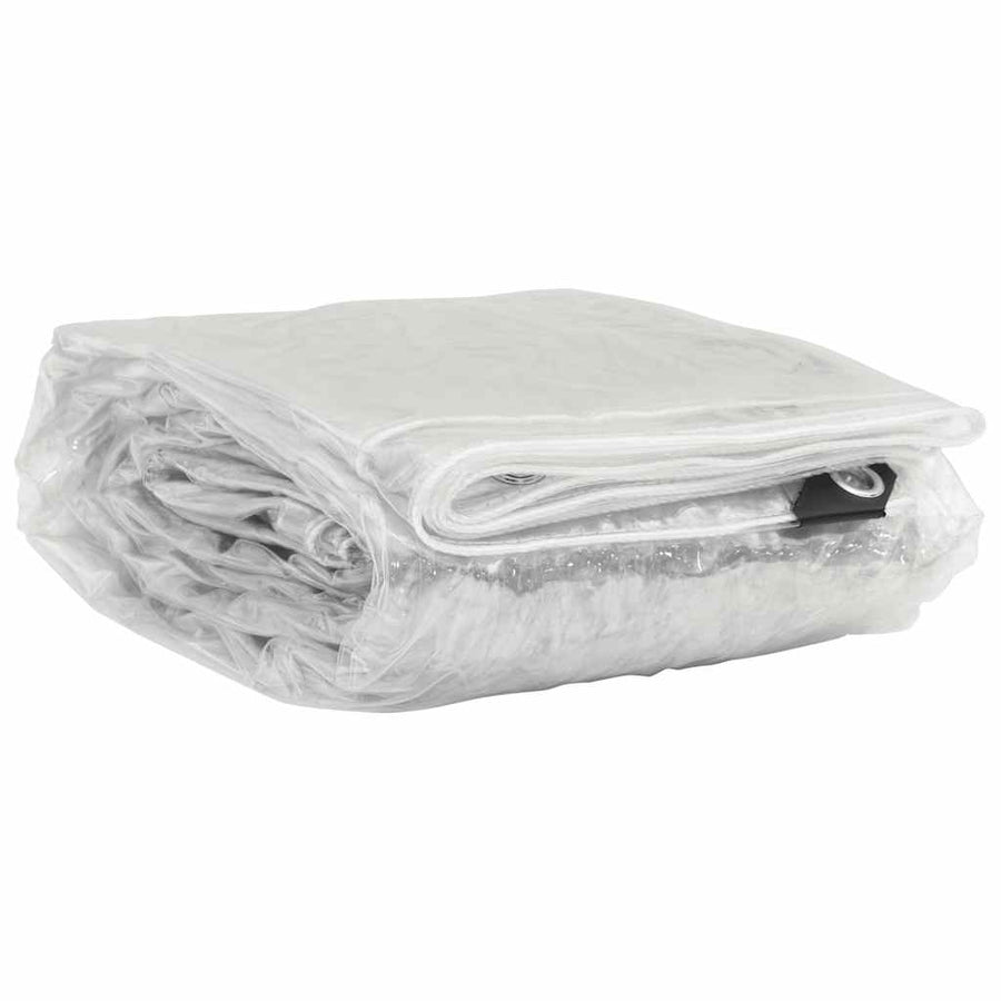 Doorzichtig zeildoek met zeilringen 5x8 m PVC