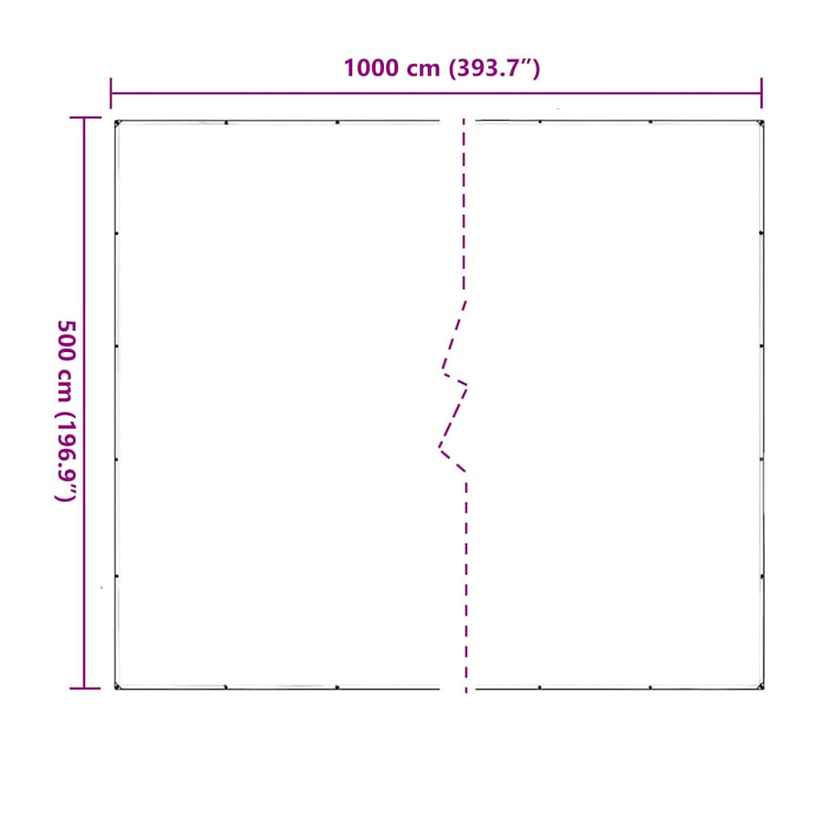 Doorzichtig Zeildoek Met Zeilringen Pvc 5 x 10 m