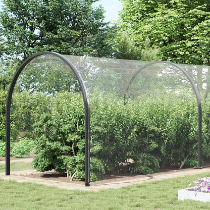 Doorzichtig zeildoek met zeilringen 5x12 m PVC