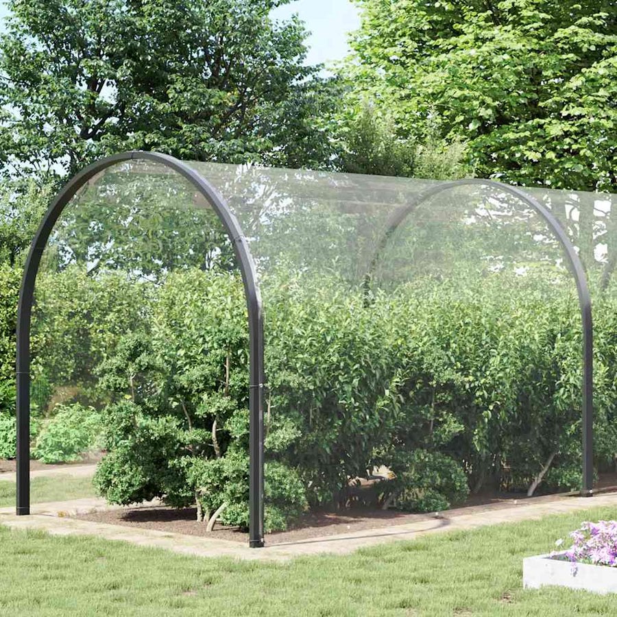 Doorzichtig zeildoek met zeilringen 5x12 m PVC