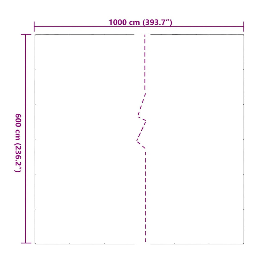 Doorzichtig Zeildoek Met Zeilringen Pvc 6 x 10 m
