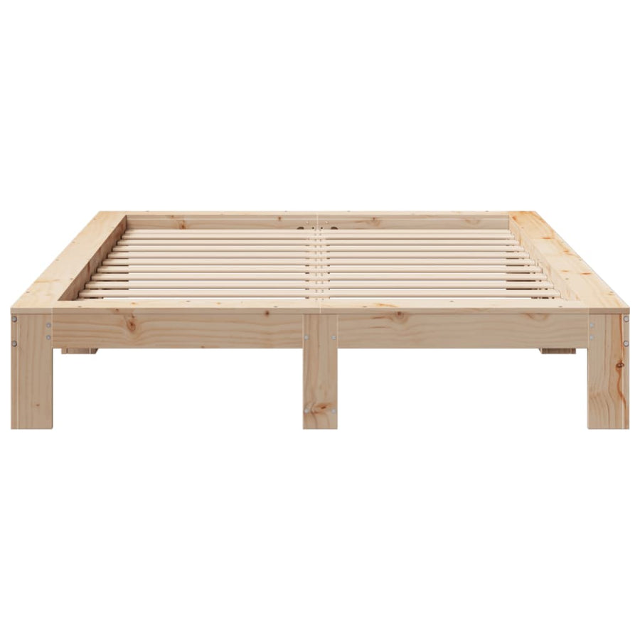 Bedframe zonder matras massief grenenhout 150x200 cm