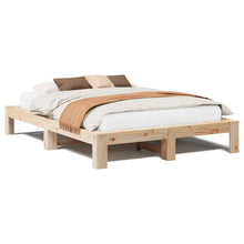 Bedframe zonder matras massief grenenhout 140x200 cm