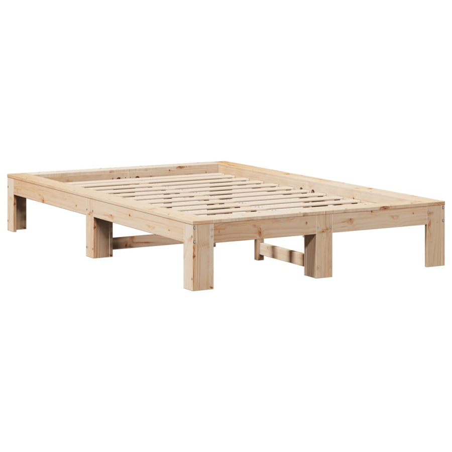 Bedframe zonder matras massief grenenhout 120x200 cm