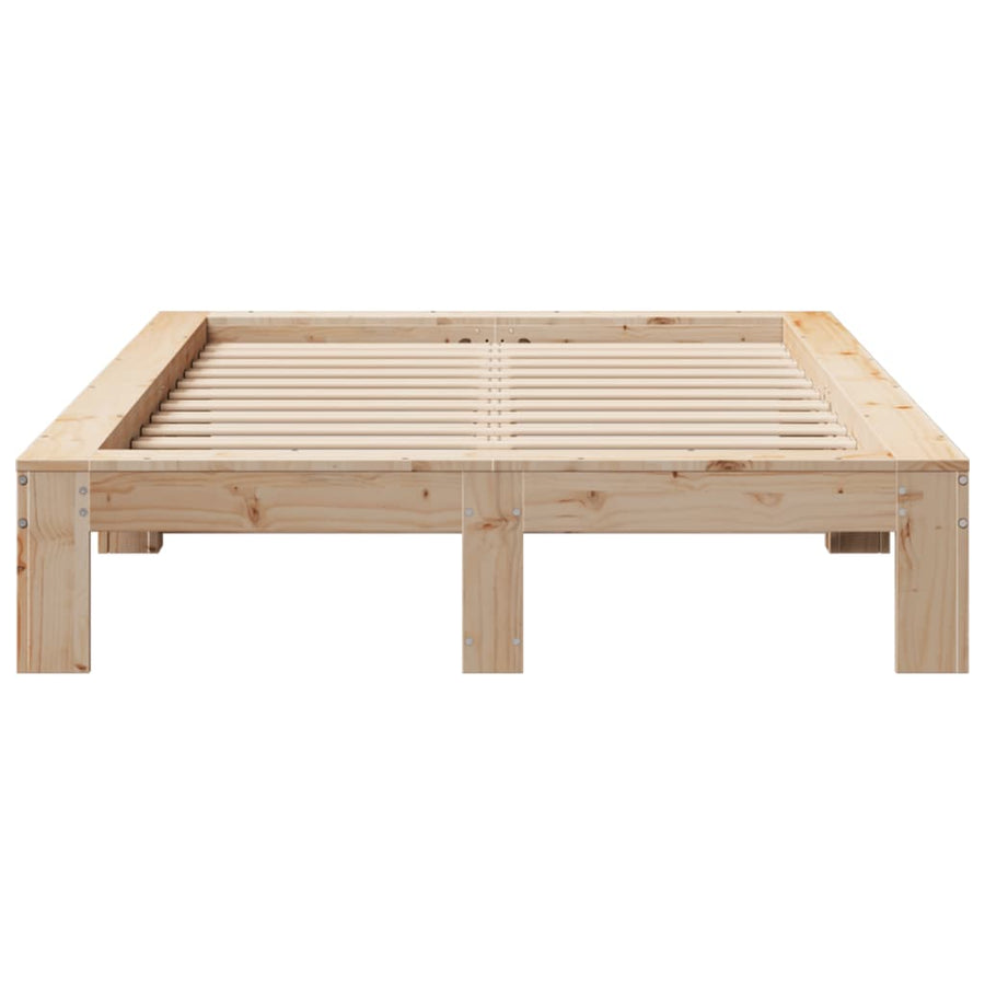 Bedframe zonder matras massief grenenhout 120x200 cm
