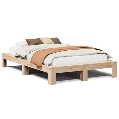 Bedframe zonder matras massief grenenhout 120x190 cm