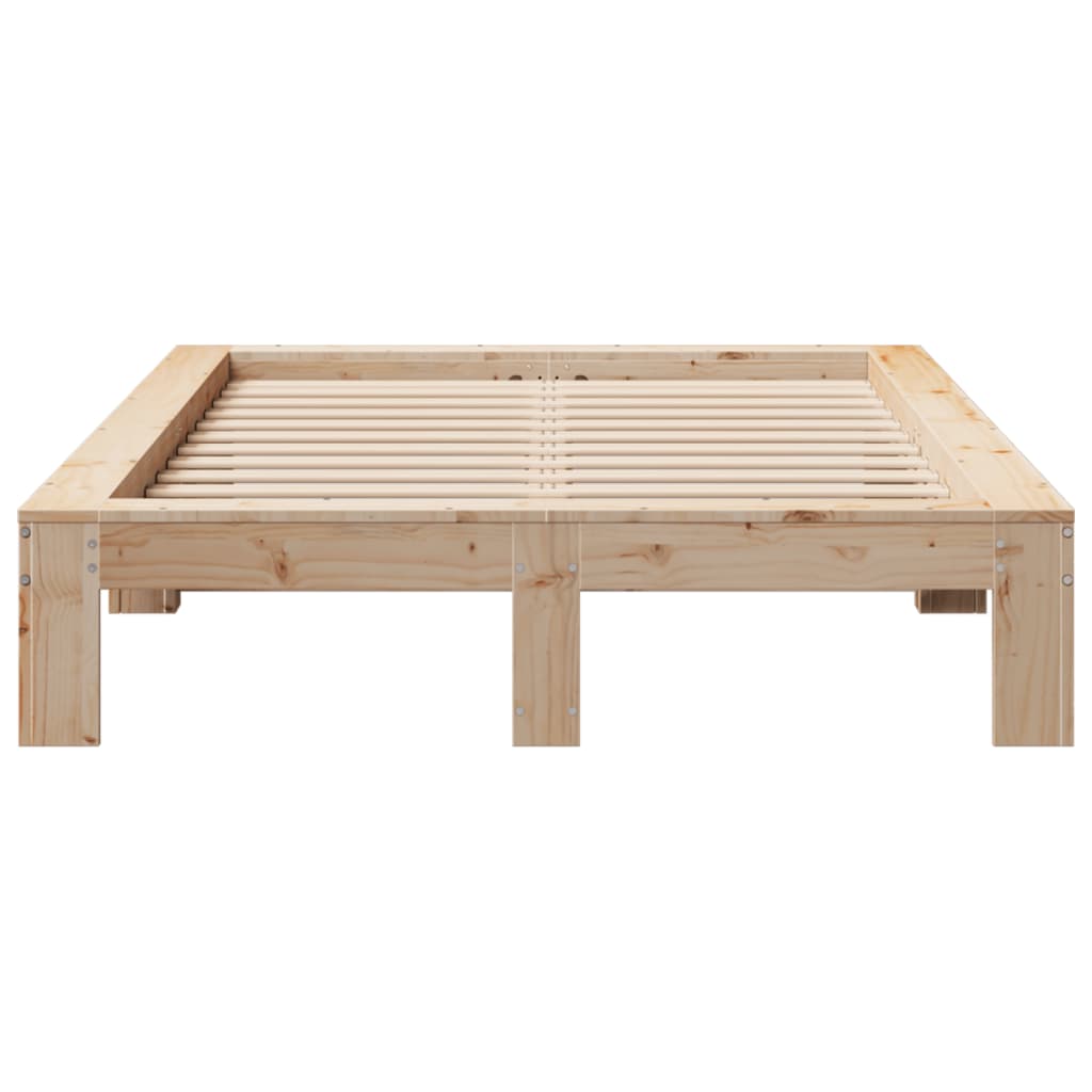 Bedframe zonder matras massief grenenhout 120x190 cm