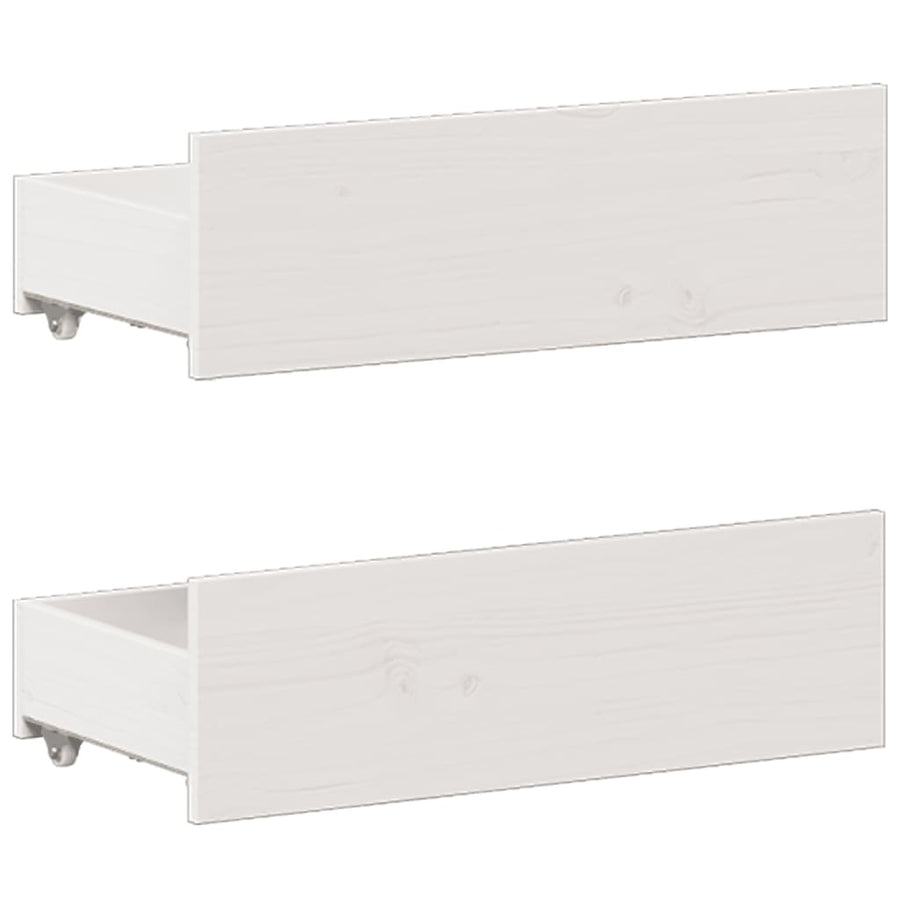 Bedframe Zonder Matras Met Hoofdbord Grenenhout Wit 200X200 Cm
