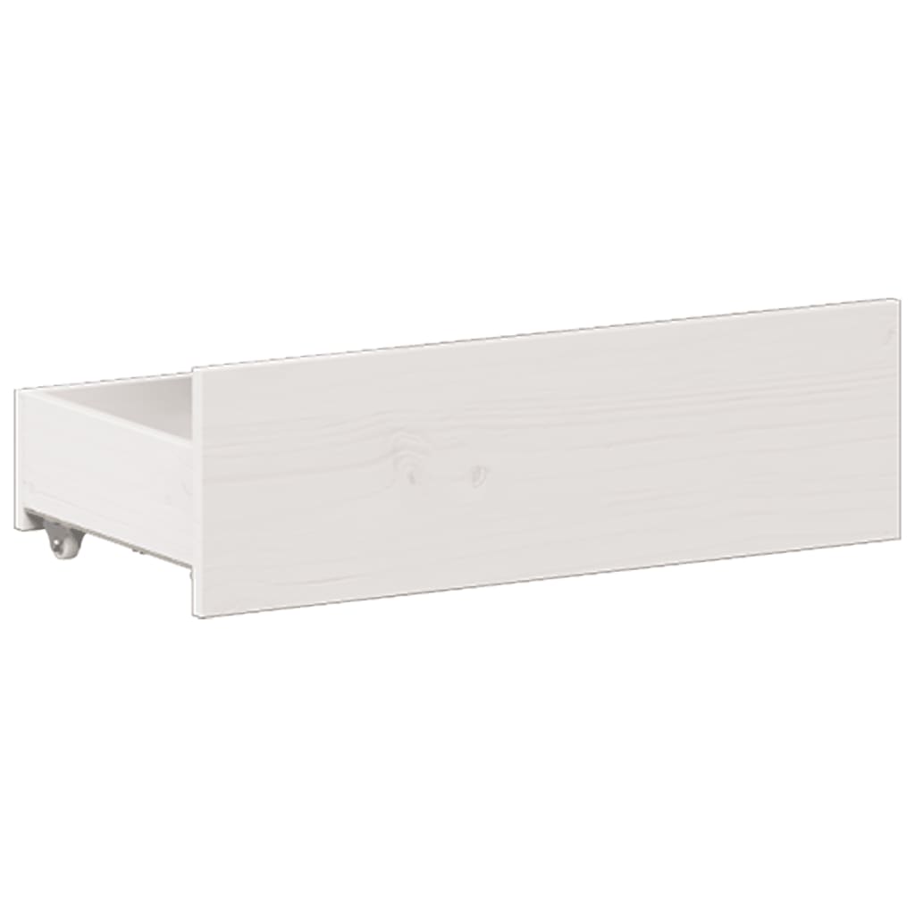 Bedframe Zonder Matras Met Hoofdbord Grenenhout Wit 200X200 Cm