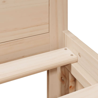 Bedframe zonder matras met hoofdbord grenenhout 180x200 cm
