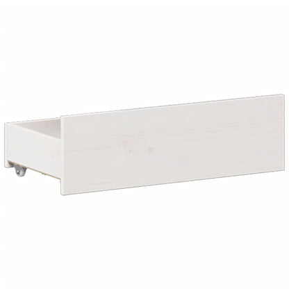 Bedframe Zonder Matras Met Hoofdbord Grenenhout 180 x 200 cm Wit