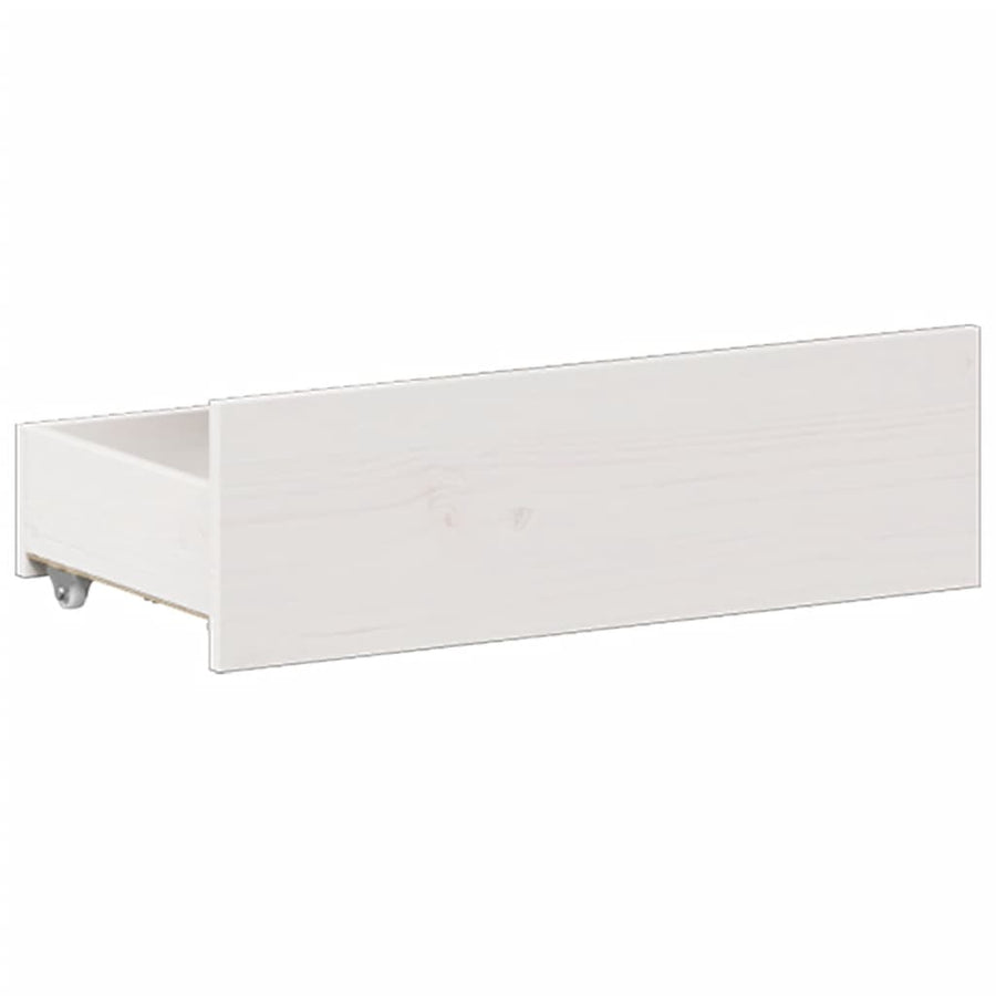 Bedframe Zonder Matras Met Hoofdbord Grenenhout 180 x 200 cm Wit