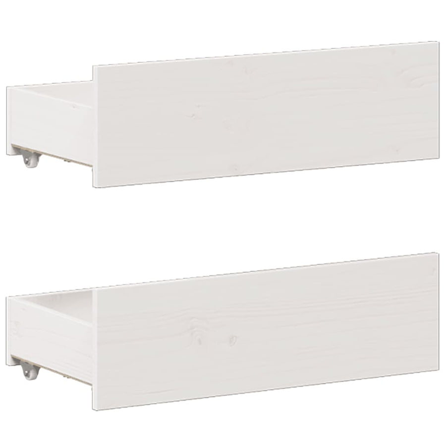 Bedframe zonder matras met hoofdbord grenenhout wit 150x200 cm