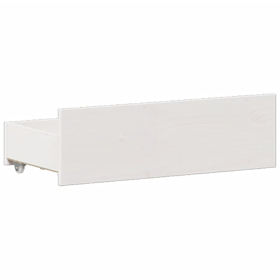 Bedframe zonder matras met hoofdbord grenenhout wit 150x200 cm