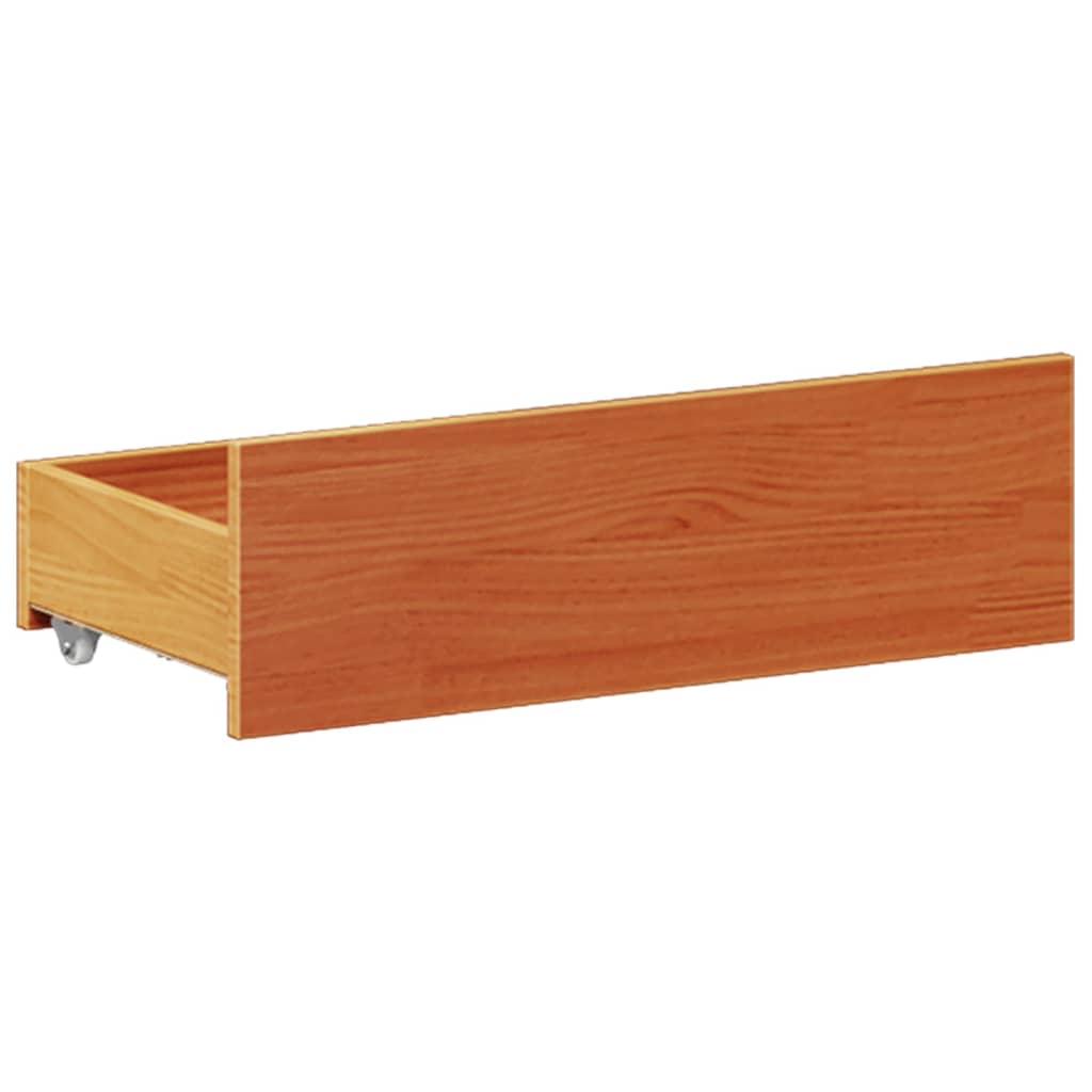 Bedframe zonder matras met hoofdbord hout wasbruin 150x200 cm