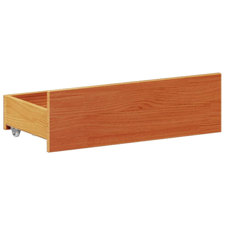 Bedframe zonder matras met hoofdbord hout wasbruin 150x200 cm