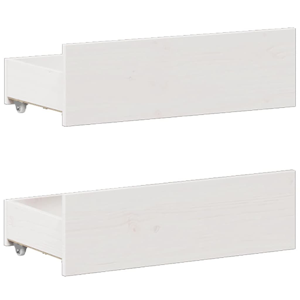 Bedframe zonder matras met hoofdbord grenenhout wit 140x200 cm