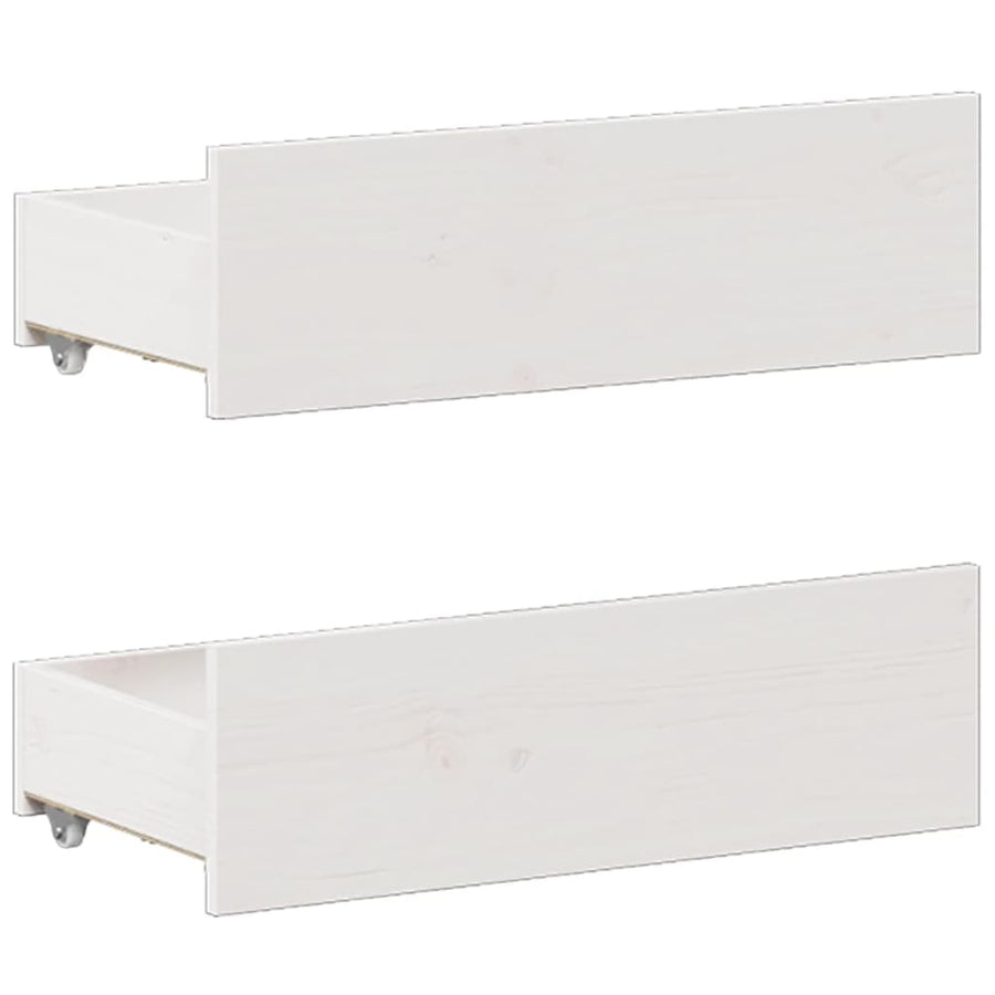 Bedframe zonder matras met hoofdbord grenenhout wit 140x200 cm