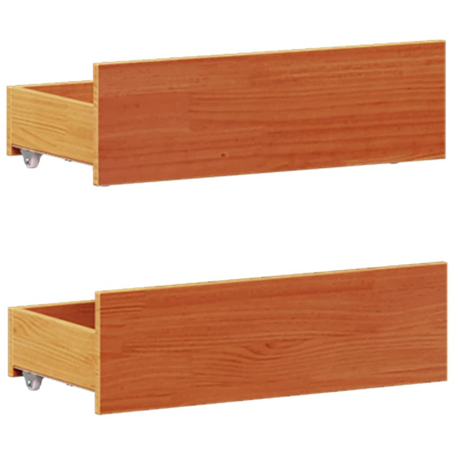 Bedframe zonder matras met hoofdbord hout wasbruin 120x200 cm