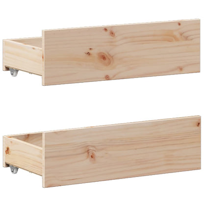 Bedframe zonder matras met hoofdbord grenenhout 140x190 cm