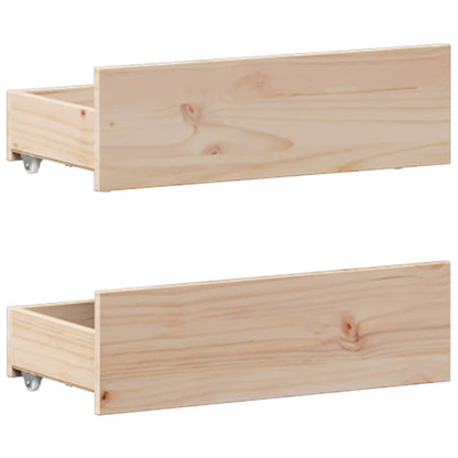 Bedframe zonder matras met hoofdbord grenenhout 135x190 cm