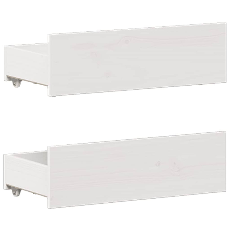Bedframe Zonder Matras Met Hoofdbord Grenenhout 120 x 190 cm Wit