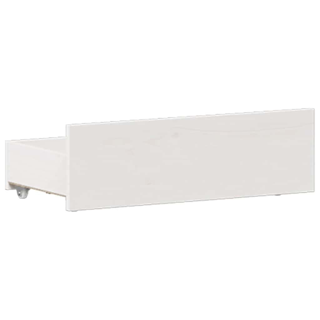 Bedframe Zonder Matras Met Hoofdbord Grenenhout 120 x 190 cm Wit