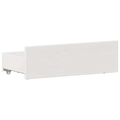 Bedframe Zonder Matras Met Hoofdbord Grenenhout 120 x 190 cm Wit