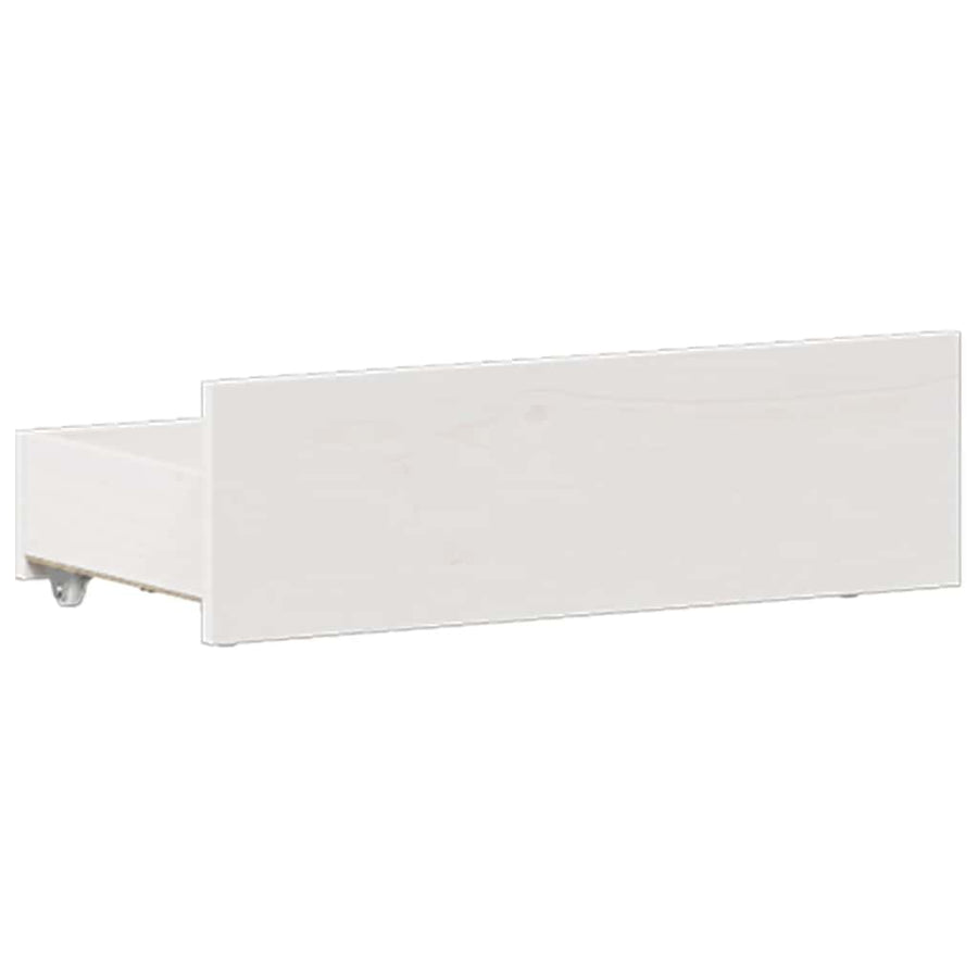 Bedframe Zonder Matras Met Hoofdbord Grenenhout 120 x 190 cm Wit