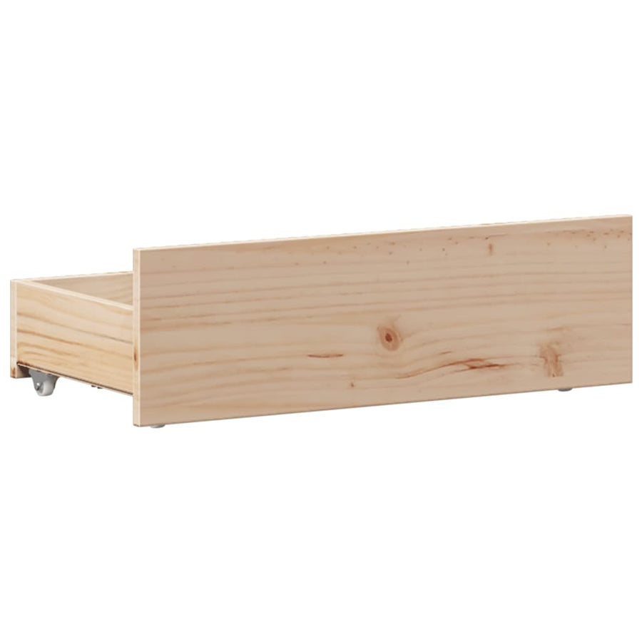 Bedframe met hoofdbord zonder matras grenenhout 75x190 cm