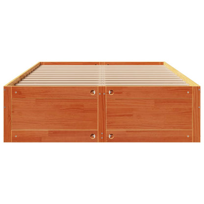 Bedframe zonder matras met lades grenenhout wasbruin 150x200 cm