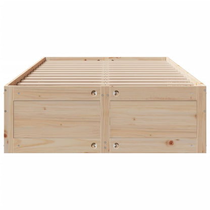 Bedframe zonder matras met lades massief grenenhout 135x190 cm