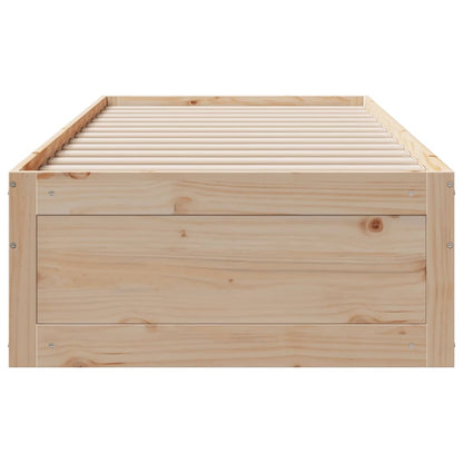 Bedframe zonder matras met lades massief grenenhout 75x190 cm