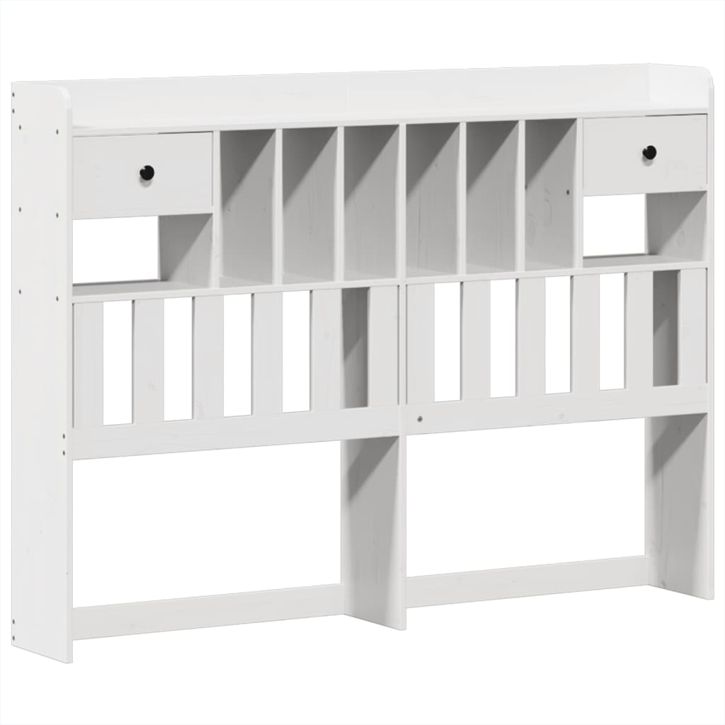 Bedframe zonder matras massief grenenhout wit 160x200 cm