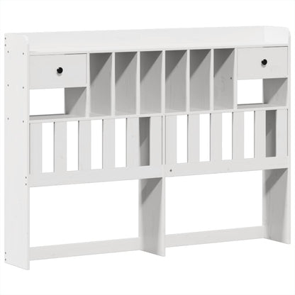 Bedframe zonder matras massief grenenhout wit 160x200 cm