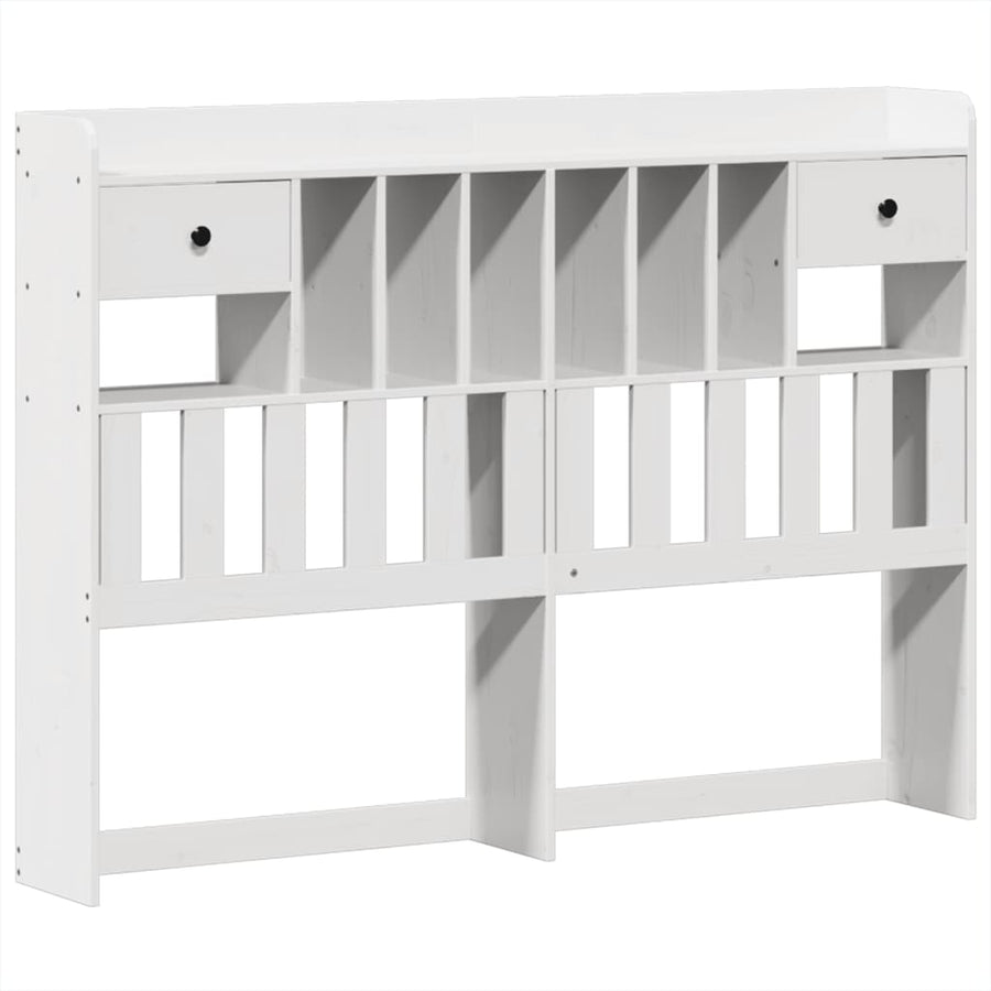 Bedframe zonder matras massief grenenhout wit 160x200 cm