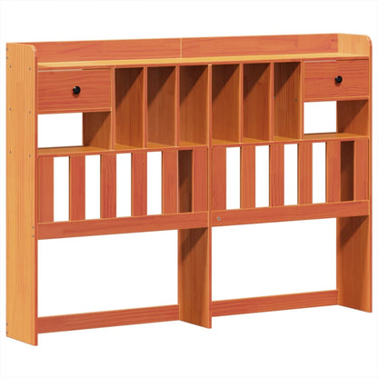 Bedframe zonder matras massief grenenhout wasbruin 150x200 cm