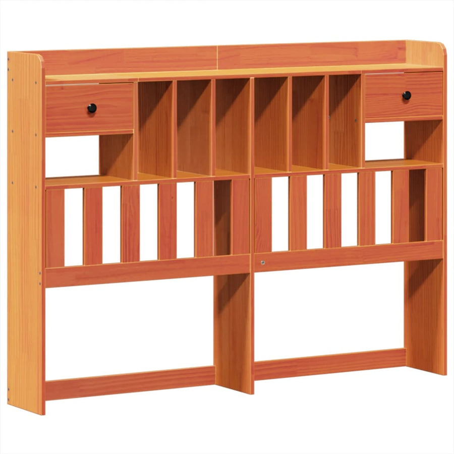 Bedframe zonder matras massief grenenhout wasbruin 150x200 cm