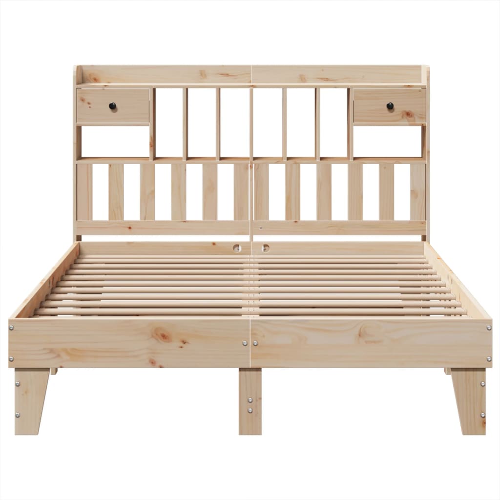 Bedframe zonder matras massief grenenhout 140x200 cm