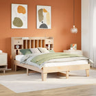 Bed frame without mattress solid pine wood 140x200 cm