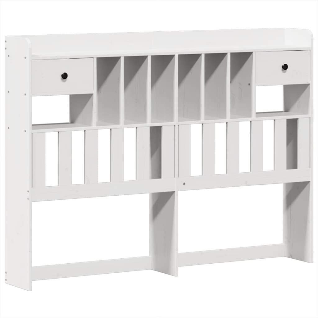 Bedframe zonder matras massief grenenhout wit 140x200 cm