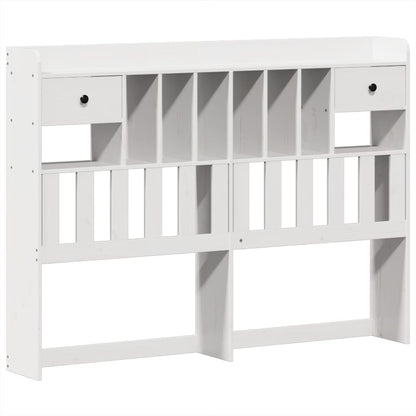 Bedframe zonder matras massief grenenhout wit 140x200 cm